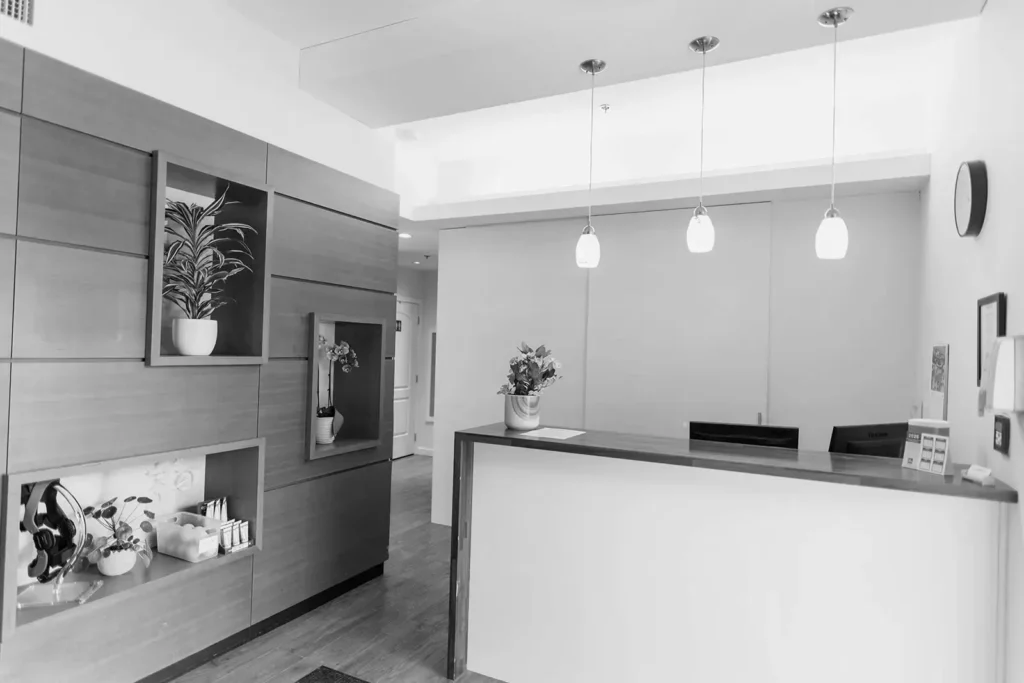Reception desk